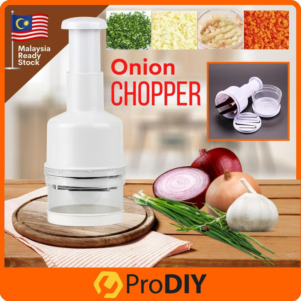 Onion Vegetables Chopper Stainless Steel Hand Pressed Slicer Shredder