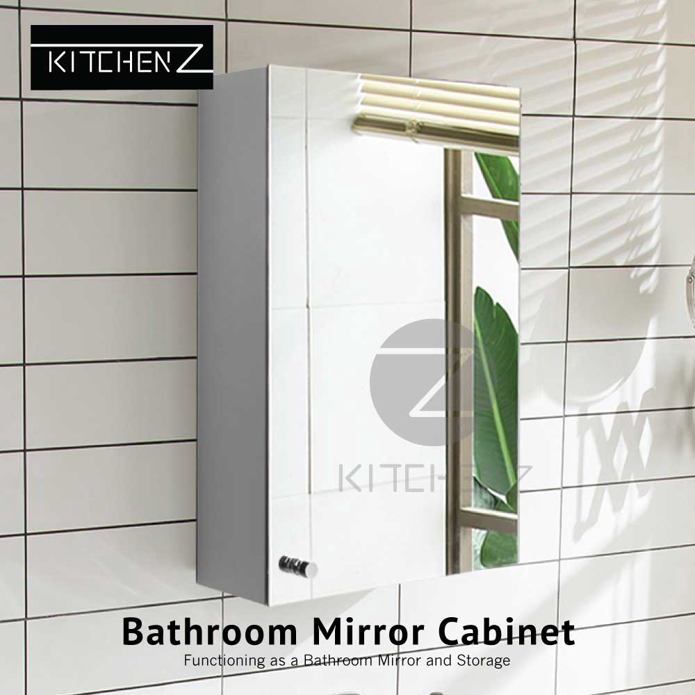Homez Bathroom Mirror Cabinet Hmz Br Mc Wb7022r Powder Coat L400xw125xh600mm Shopee Malaysia