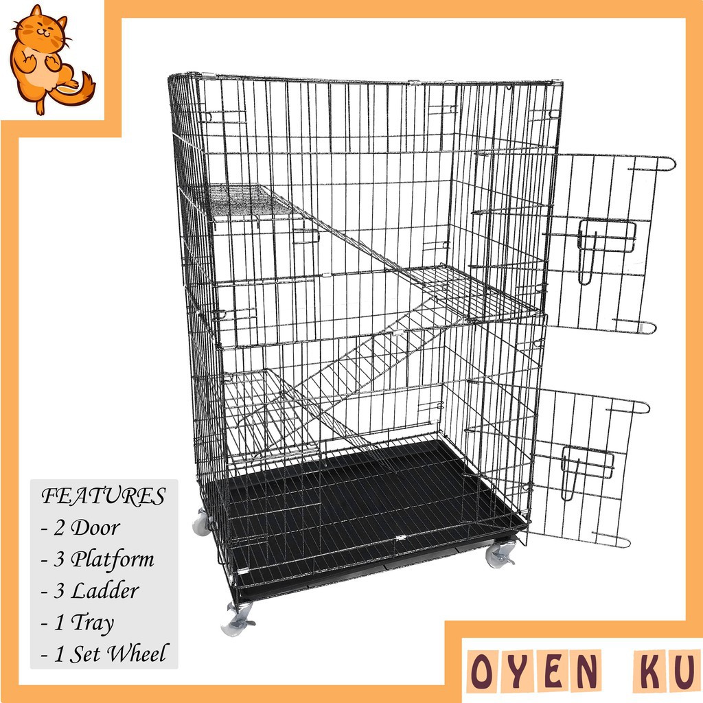 Buy Sangkar Murah Sangkar Kucing 3 Tingkat 3 Level Cat Cage Anak Kucing 8022 Seetracker Malaysia