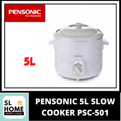 PENSONIC PSC-501 5L SLOW COOKER WITH EXCELLENT CERAMIC POT & LID