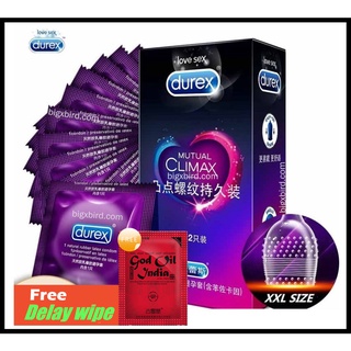 Durex Condoms Performa Safe Delay Ribbed Dotted Condom 12pcs Box Shopee Malaysia