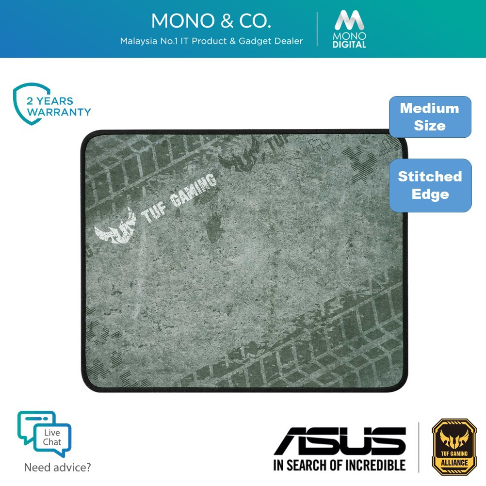 Asus Tuf Gaming P3 Cloth Surface Non Slip Rubber Base Durable Gaming Mouse Pad Nc05 Shopee Malaysia