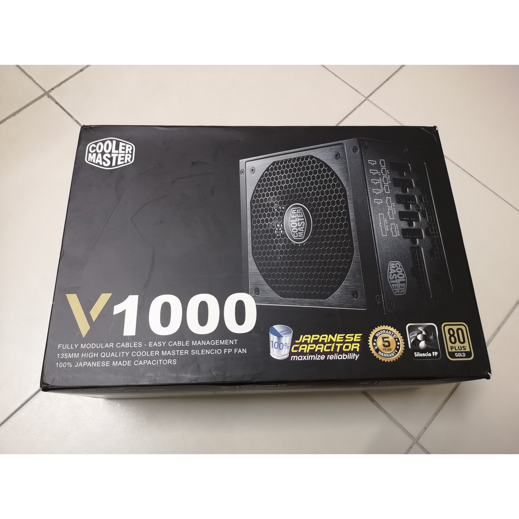 COOLER MASTER CM V1000 1000W 80 PLUS GOLD POWER SUPPLY RSA00-AFBAG1-UK ...