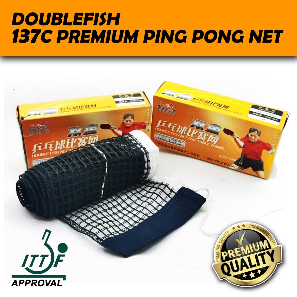 DOUBLE FISH 137C PREMIUM PING PONG NET ITTF APPROVAL TABLE TENNIS SET