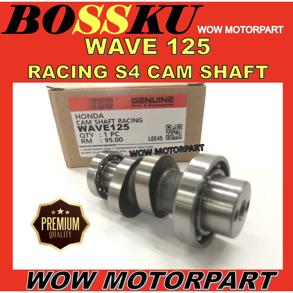 WAVE 125 RACING CAM SHAFT TCB BOX S4 WAVE125 RACING HI CAM W125 KEM