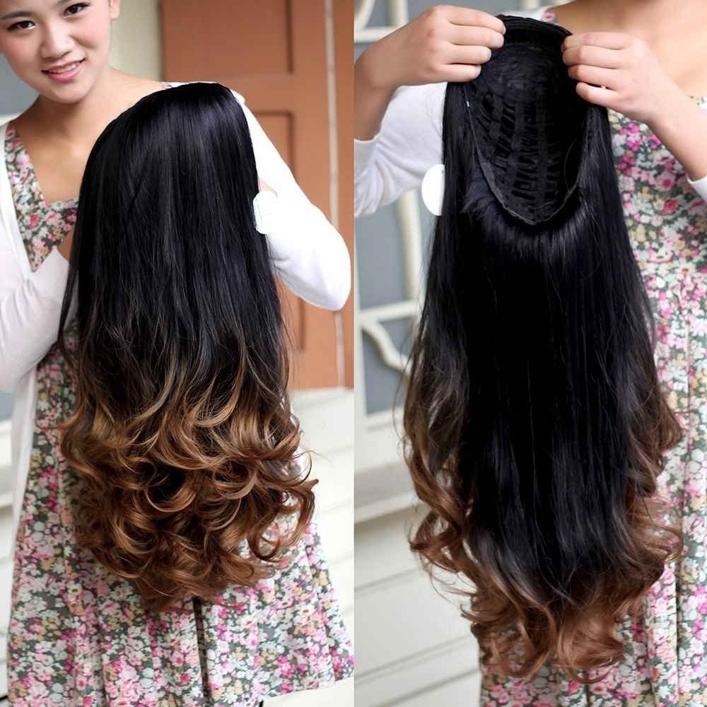 Women Long Straight Hair Wigs Long Curly Hair Big Wave Hair Wig