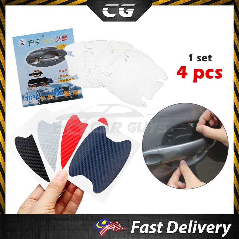 CarGuys Door Car Handle Protection Film Car Exterior Transparent/Carbon