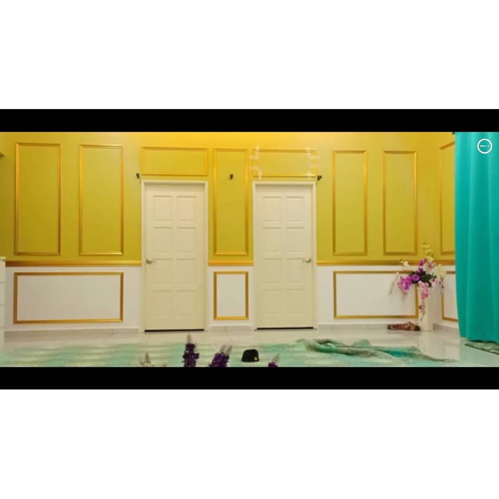 Wainscotting Diy Deko Wainscotting Deko Rumah Deko Dinding Wall Deco Shopee Malaysia