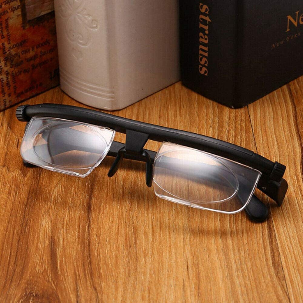 Dial Vision Adjustable Glasses Variable Focus For Reading Distance Eyeglasses Shopee Malaysia