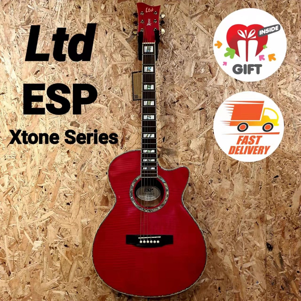 ESP LTD Xtone Series XAC20EFMSTM 40 inch Acoustic Guitar with EQ Design