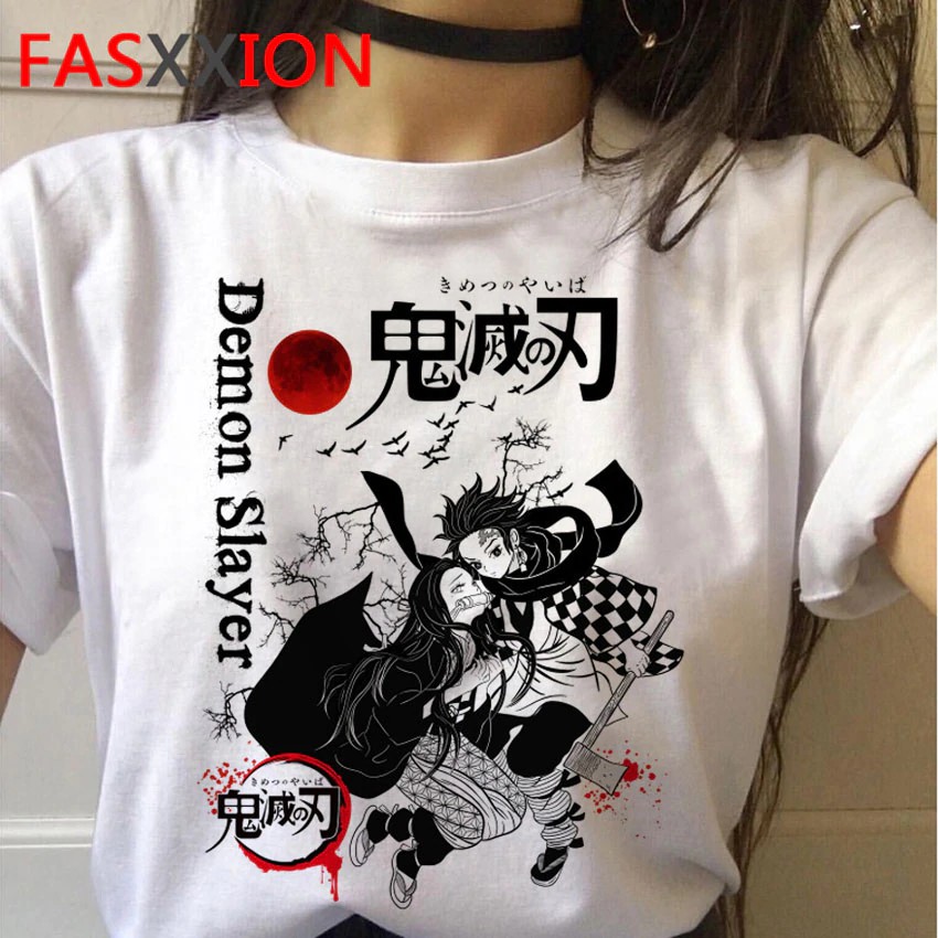 Kimetsu No Yaiba Demon Slayer T Shirt Graphic Top Tees Japanese Anime Tshirt Harajuku Kawaii Streetwear Punk T Shirt Shopee Malaysia - demon slayer roblox shirt