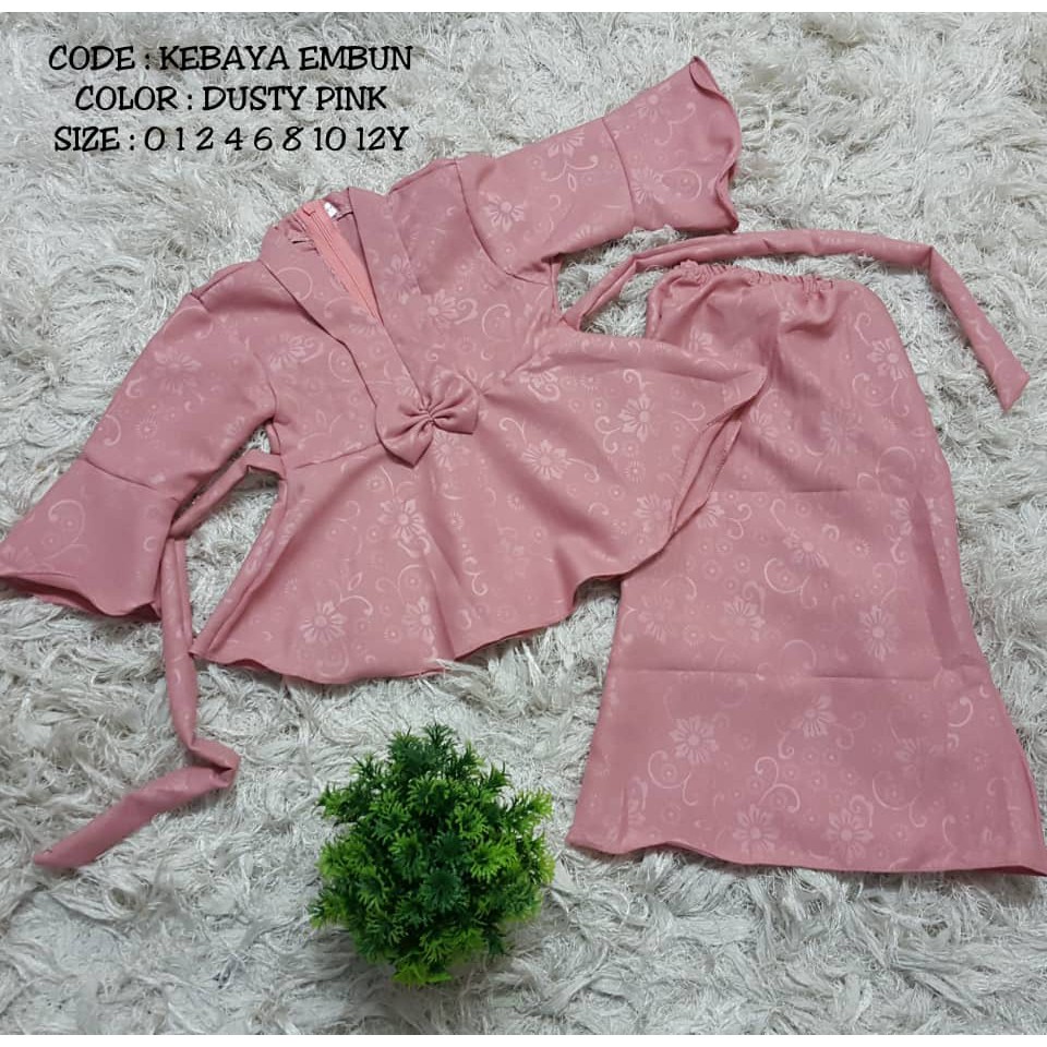 Kebaya Embun Baju Raya Kids 2019 Shopee Malaysia