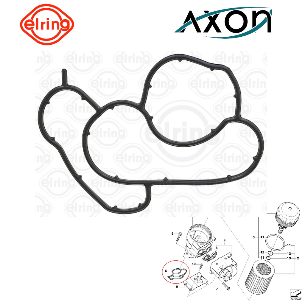 BMW E90 E87 118 120 318 320 520 X1 N46 Engine ELRING Oil Filter Housing