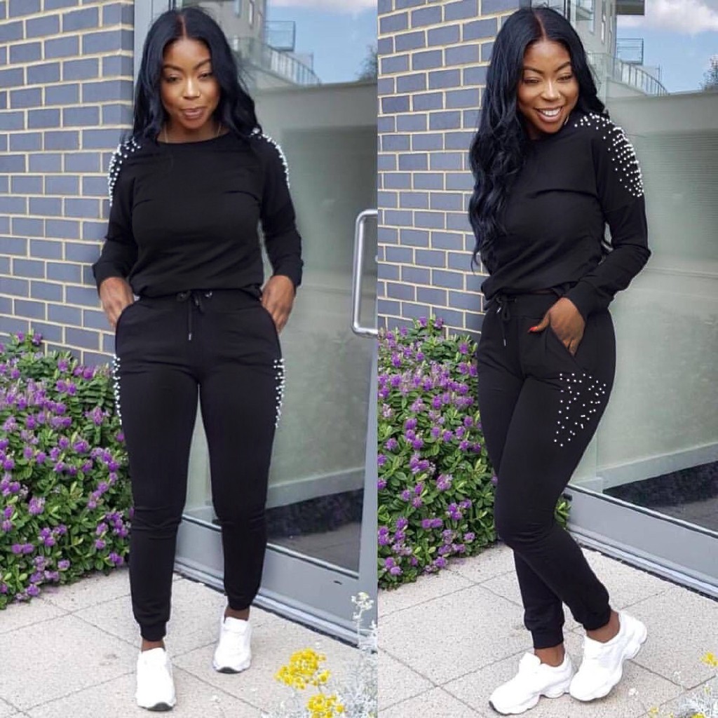 tracksuit with pearls