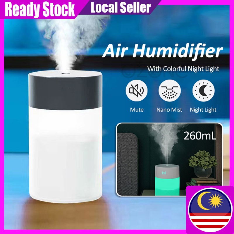 Mini Air Humidifier USb Humidifier With Colorful LED Light Portable Desktop Air Humidifier Car Office Aroma Diffuser 加湿器