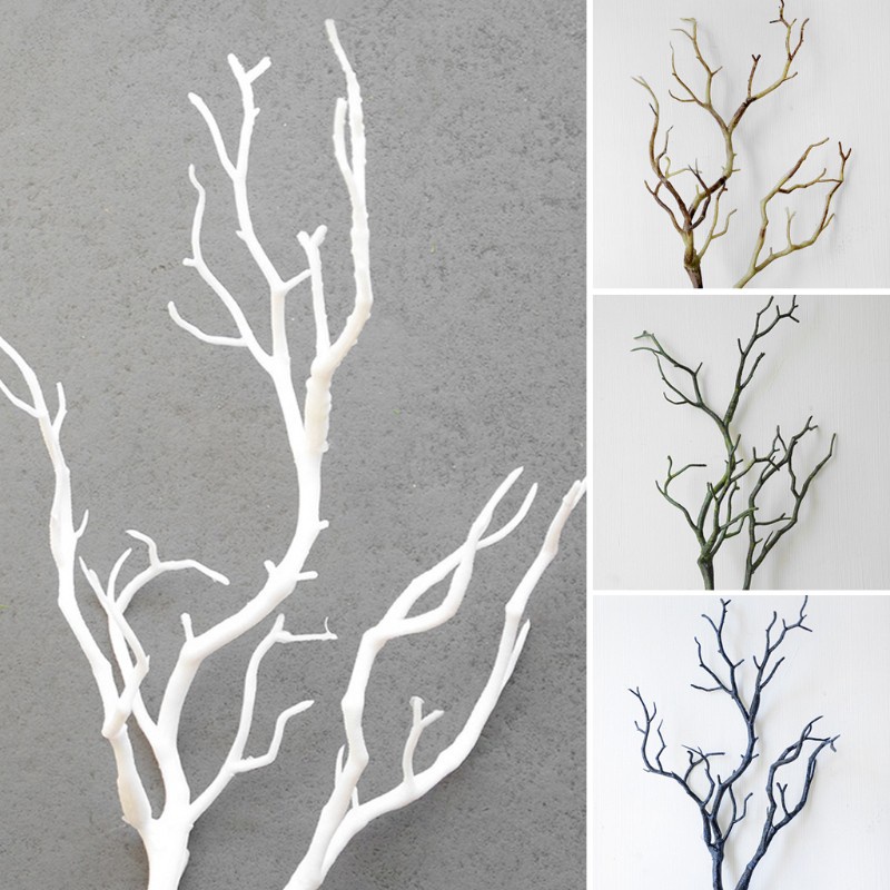 Wedding Decoration Peacock Coral Branch Plastic Artificial Plant Dry Tree False Branch Bedroom Decoration Party Birthday Office Desktop Decoration Artistic