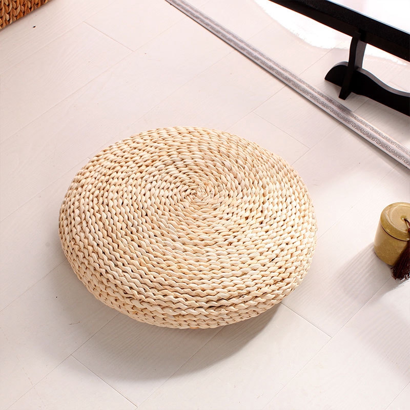 Portable Straw Futon Large Floor Mat Meditation Cushion Circle