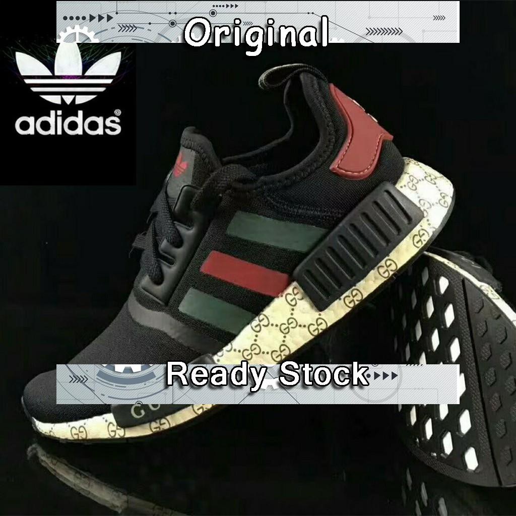 Ready Stock】HOT ITEM /Original Gucci x Adidas NMD-R1 sneakers BLACK for men  or women√ | Shopee Malaysia