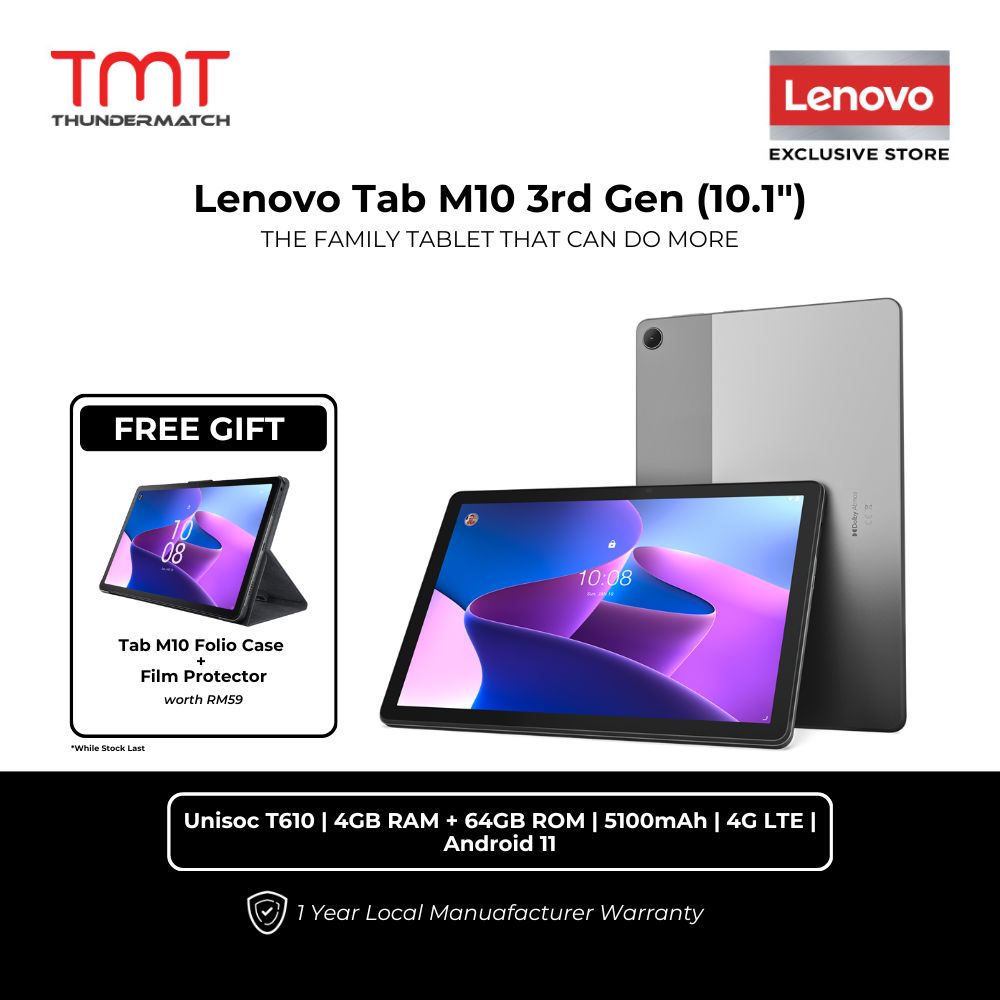 Lenovo Tab M10 3rd Gen TB-328XU Tablet | Shopee Malaysia