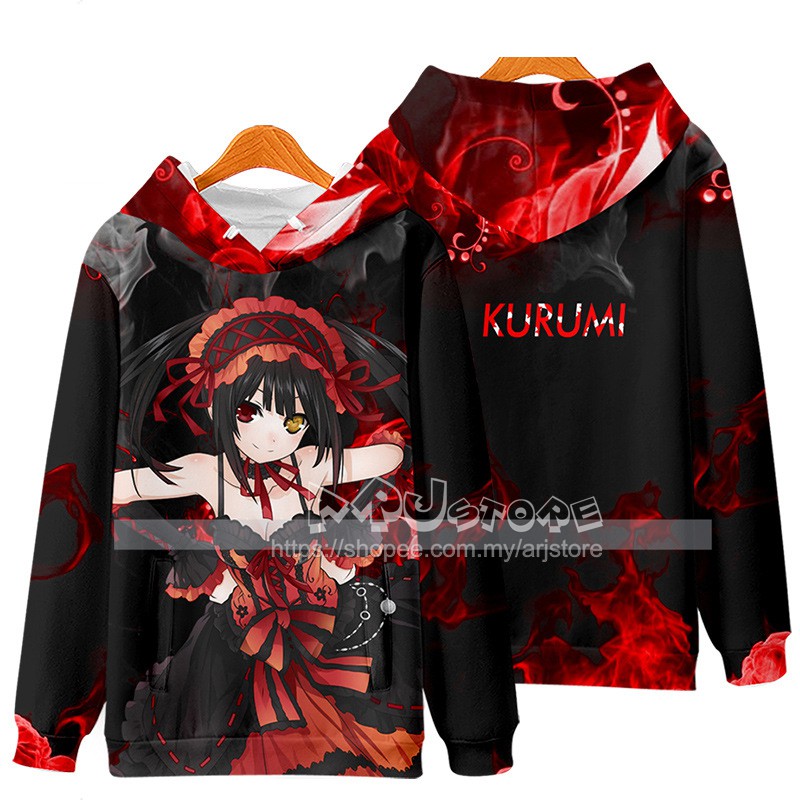 Anime Date A Live Hooded Cosplay Costume Tobiichi Origami Tokisaki ...