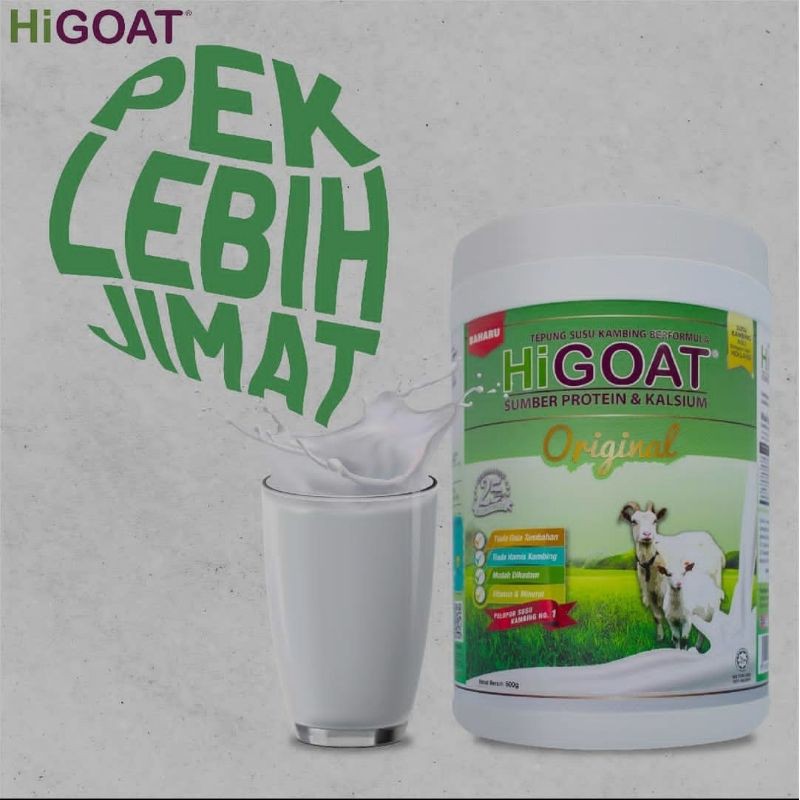New Higoat Susu Kambing 500g Mudah Dibancuh Tiada Bau Hamis Kalsium Tinggi Menguatkan Ketahanan Tubuh Shopee Malaysia