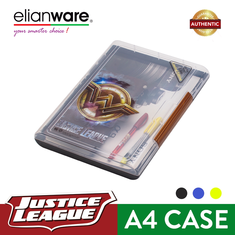 Elianware DC Justice League Large (450 Pcs A4 Paper) A4 File Folder Case