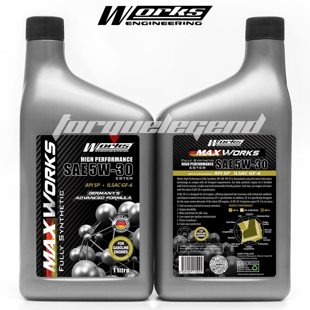 Max Works Engineering High Performance Fully Synthetic SAE 5W30 Engine
