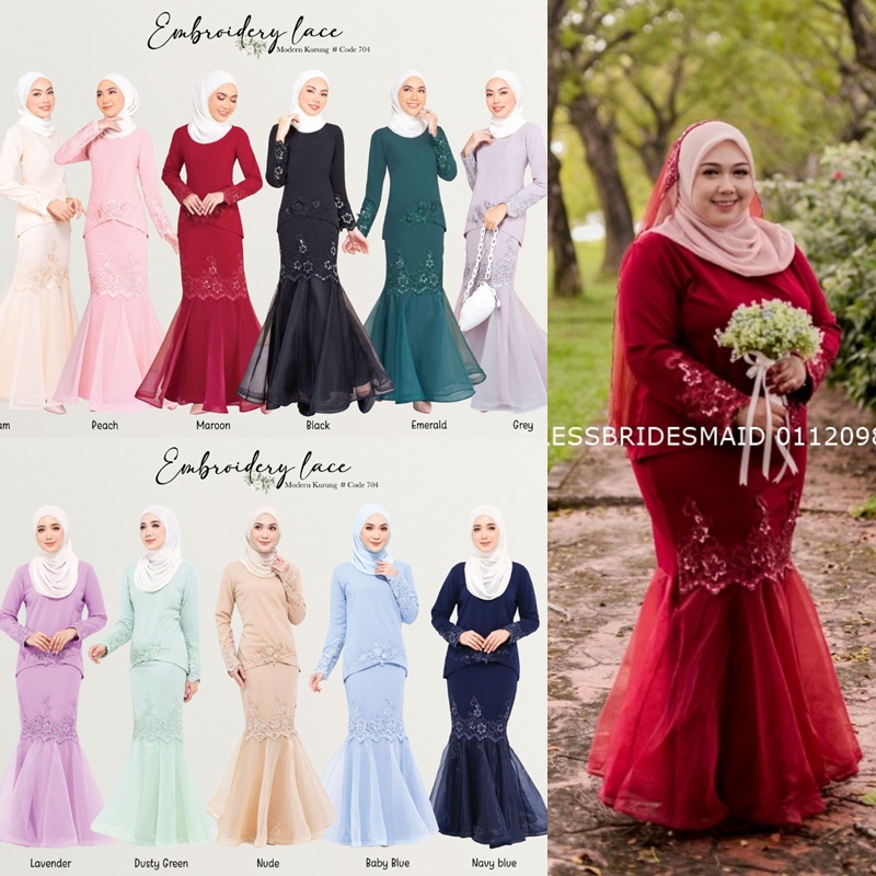 Padanan Warna Baju Pengantin Maroon Dan Bridesmaid / Tips Pilih Seragam ...