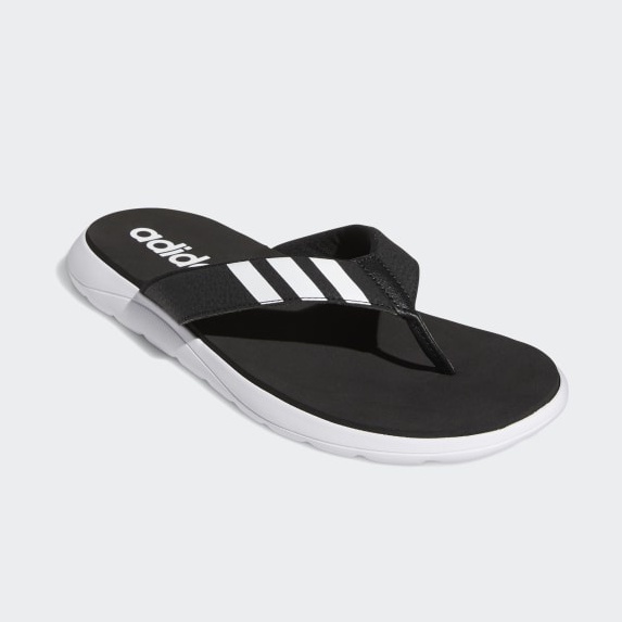 Adidas Comfort Flip Flops | Selipar Adidas - Tech Indigo | Black/White ...
