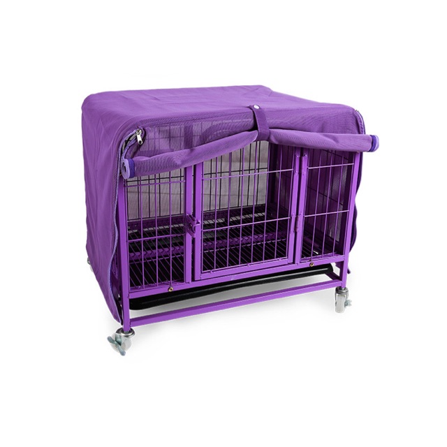 purple dog crate