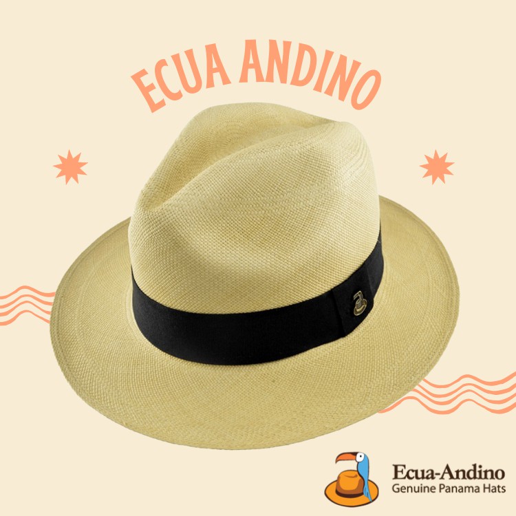 ECUA-ANDINO Panama Classic Natural Straw Beach Hat Shopee Malaysia