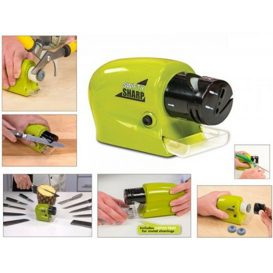 Swifty Sharp Cordless Motorized Precision Power Knife Sharpener ...