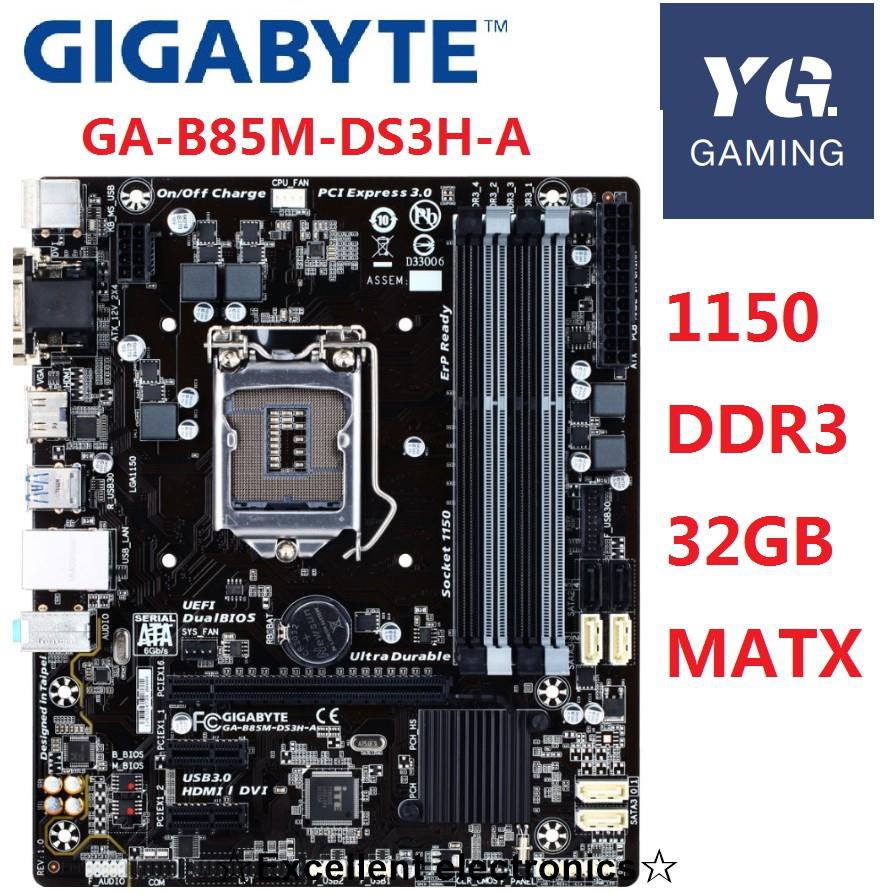 Gigabyte B85m Ds3h A 1150 Motherboard Desktop Motherboard Supports Ddr3 Shopee Malaysia