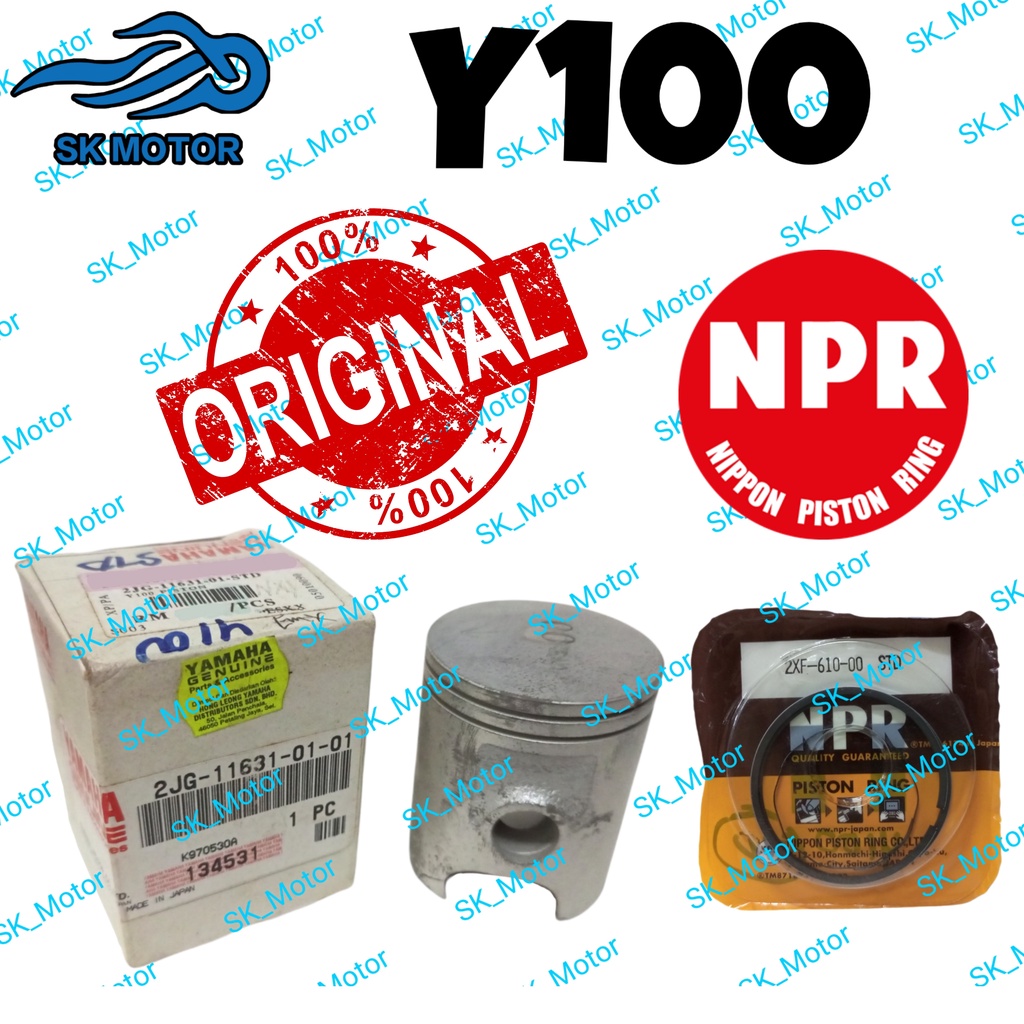 STD~100 (Made In Japan) Yamaha Y100 Sport Original Piston + NPR Ring ...
