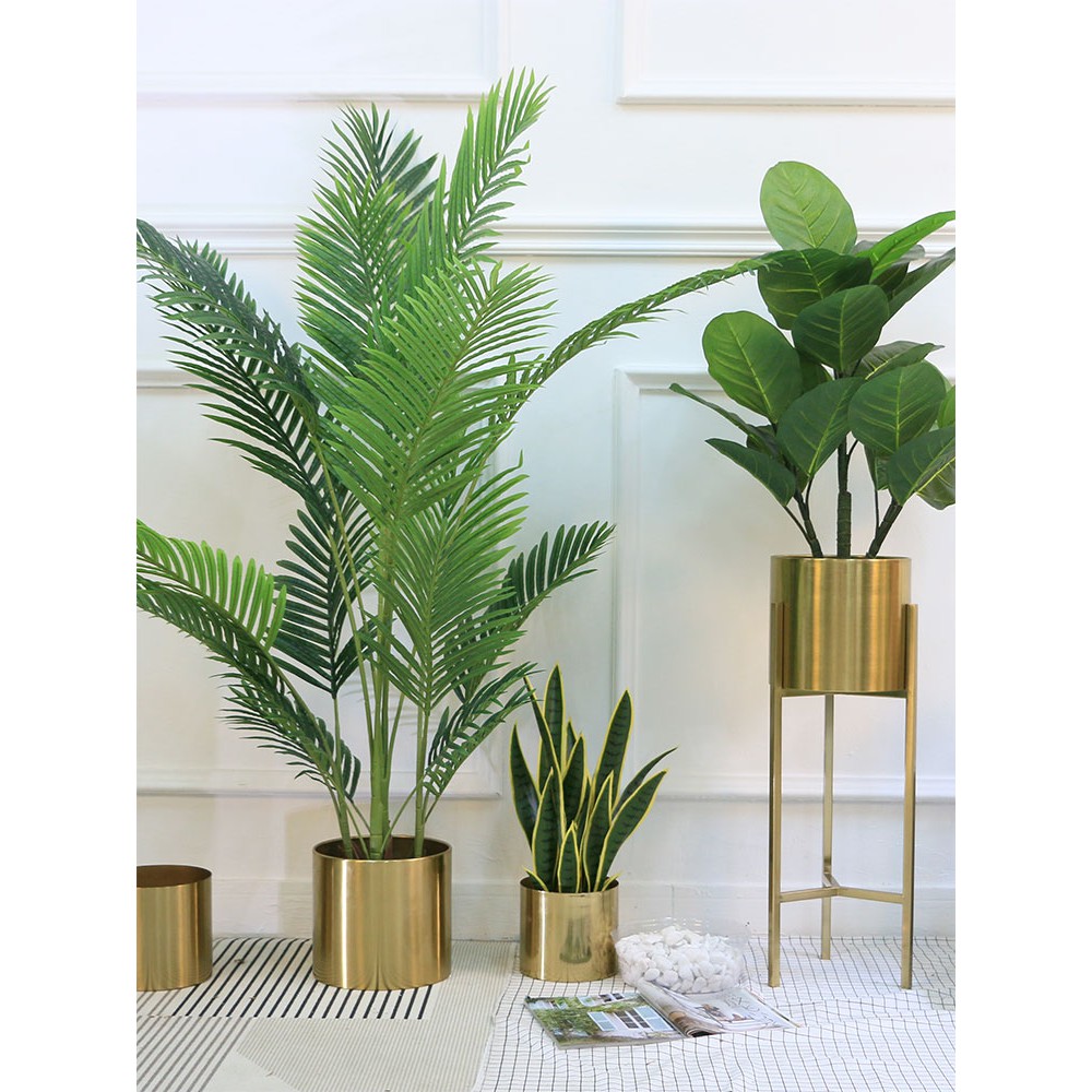 SPGBP Premium Gold Planter Flower Pot with Gold Stand Pasu SPGBP Premium Gold Planter Flower Pot with Gold Stand Pasu