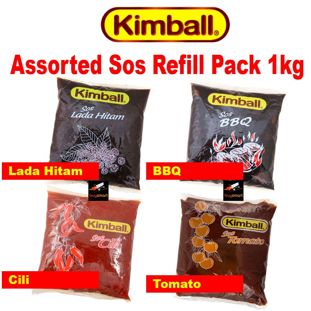 Kimball Sos Cili/ Lada Hitam/ BBQ/ Tomato/ Sos Tiram 1kg ...