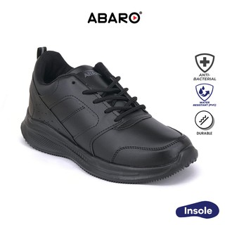 ABARO Unisex Ultralight-2893 Sneakers Waterproof Black School Shoes/Kasut Sekolah Hitam/Kasut Sukan/校鞋/运动鞋/学生鞋