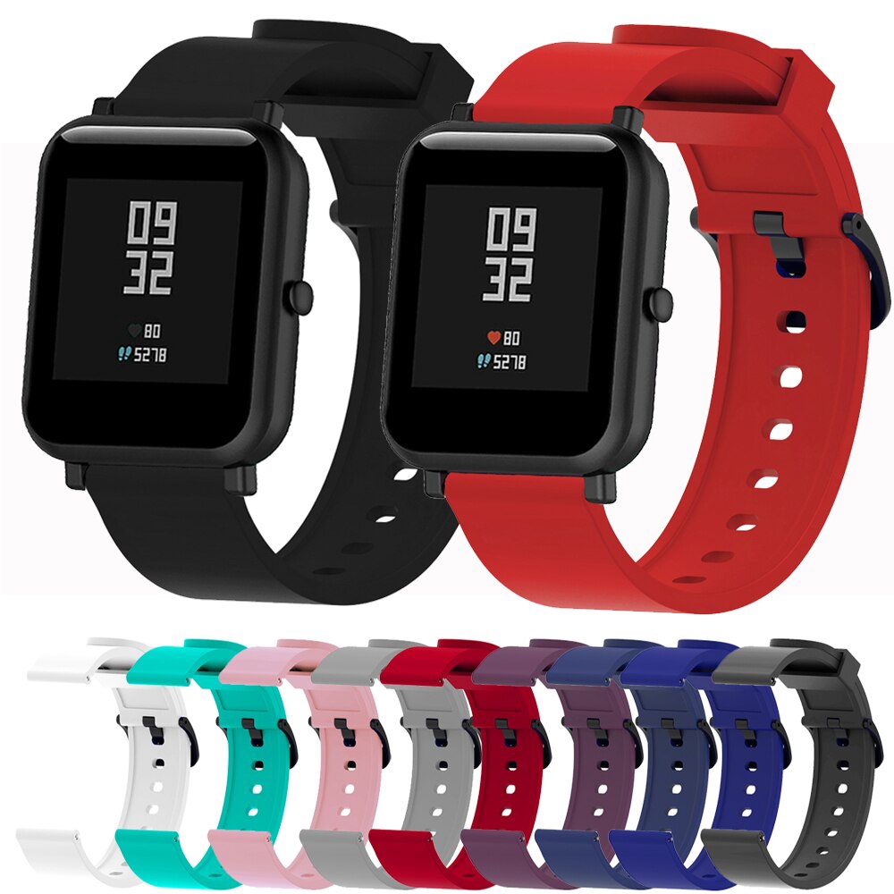 Silicone Band For Xiaomi Huami Amazfit Gts Gtr 42mm Bracelet Huami Amazfit Bip Bit Pace Lite Wrist Strap mm Watchband Shopee Malaysia