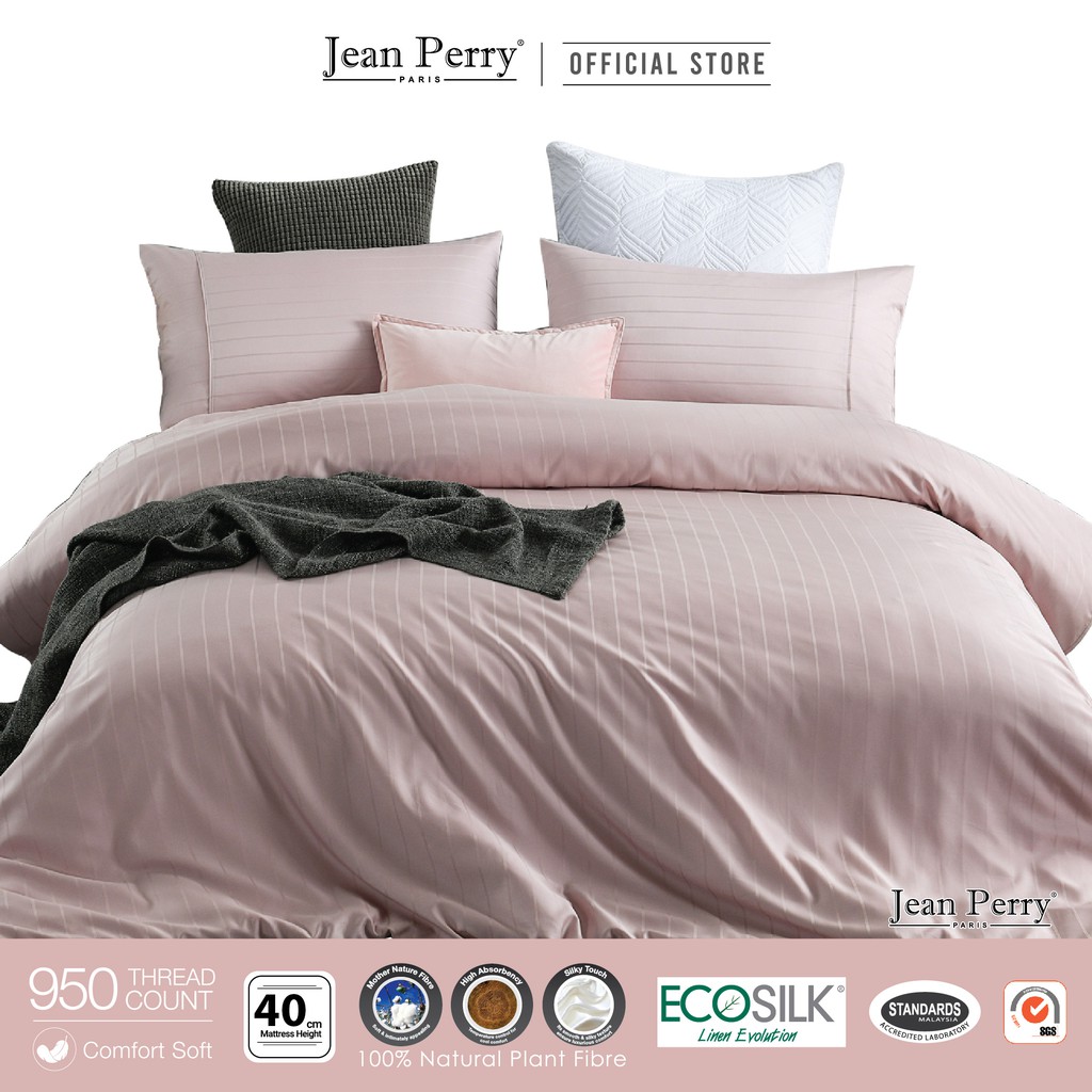 Jean Perry Lowen 5IN1 Queen Quilt Cover + Bedsheet Set [Silky Soft