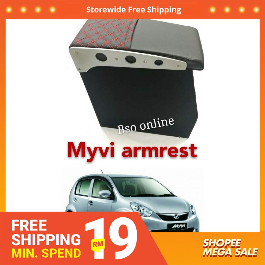 PVC Side Car Armrest Arm Rest For Perodua Myvi [LOCAL 