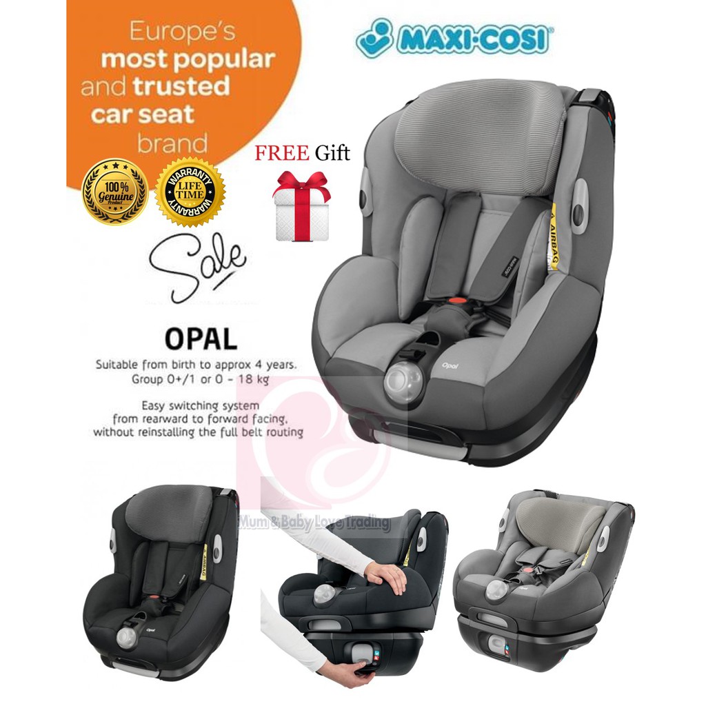 Genuine Maxi Cosi Opal Convertible Baby Car Seat Newborn 18kg Free Gift Black Raven Shopee Malaysia