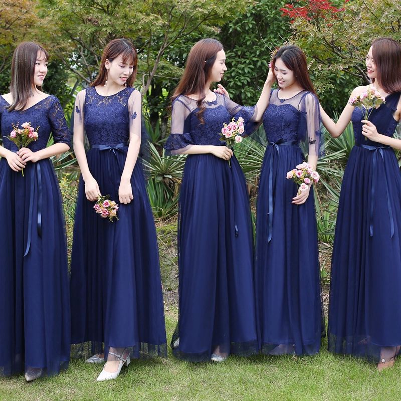 navy bridesmaid skirt