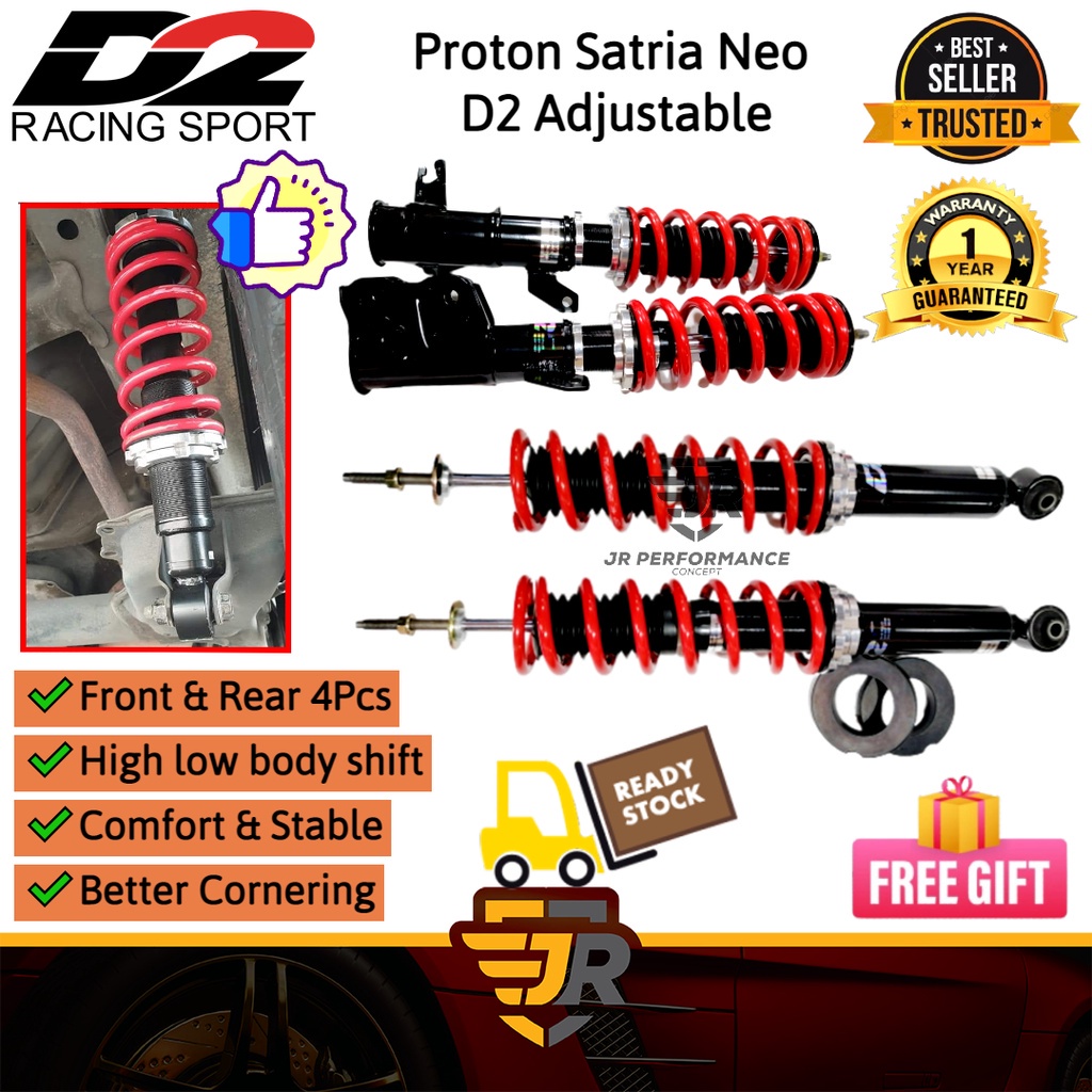 D2 Hi Low High Low Body Shift Adjustable Absorber Proton Satria Neo