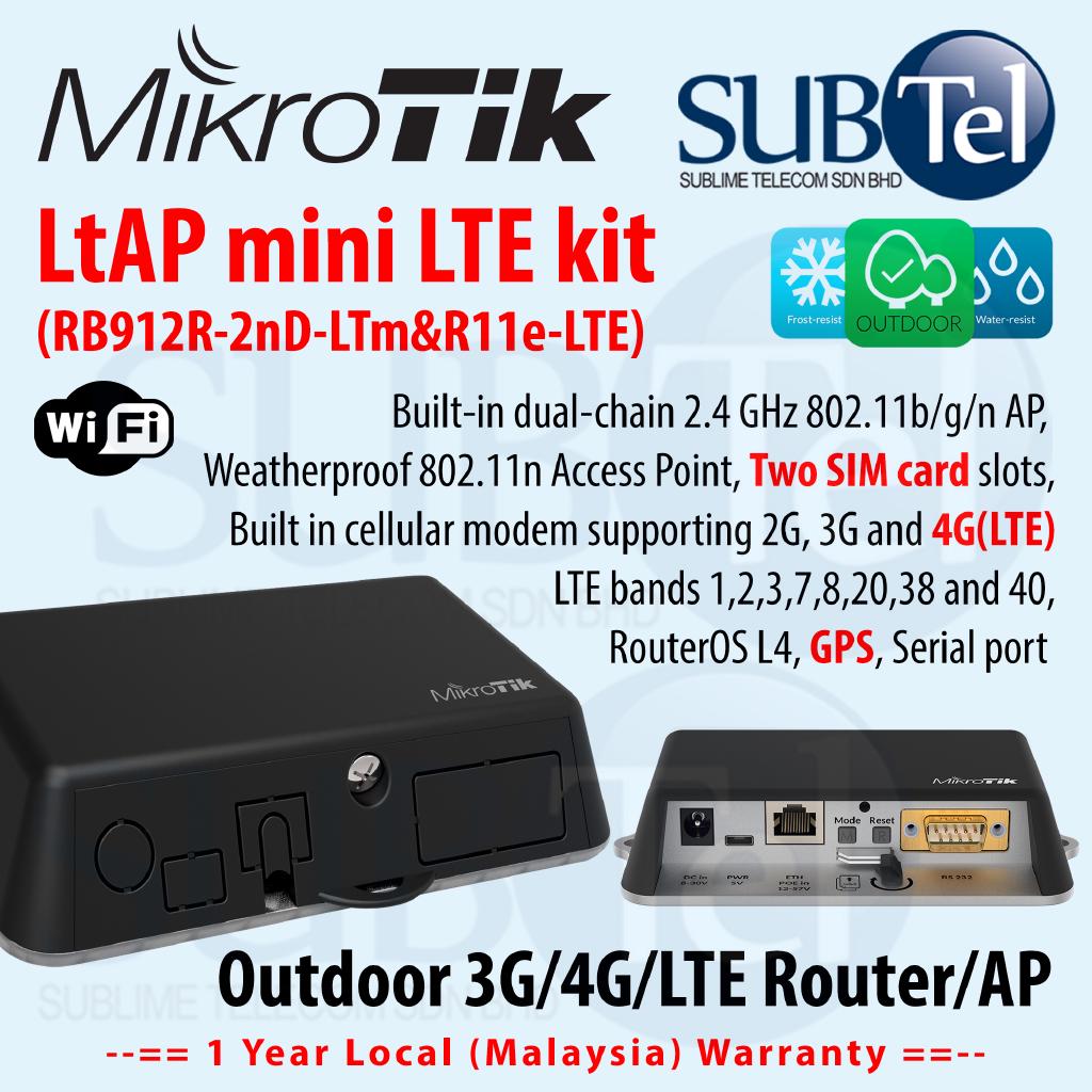 MikroTik LtAP mini LTE kit Wireless AP with International LTE modem