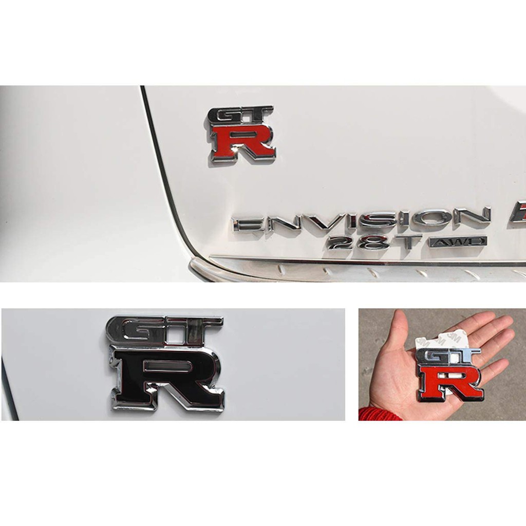 Gt R Metal Grille Emblem Front Rear Decal Badge Sticker R33 R34 370z Nismo R32 Car Truck Body Kits Ib John Auto Parts And Vehicles