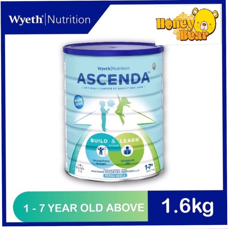 Wyeth Nutrition S26 Ascenda 850g 1 6kg Vanilla 1 7 Years Exp 08 2022 Shopee Malaysia