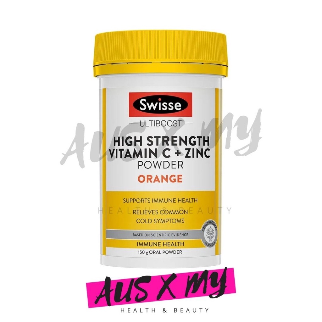 AUS X MY SWISSE Vitamin C+ Zinc Powder Orange (150g) Shopee Malaysia