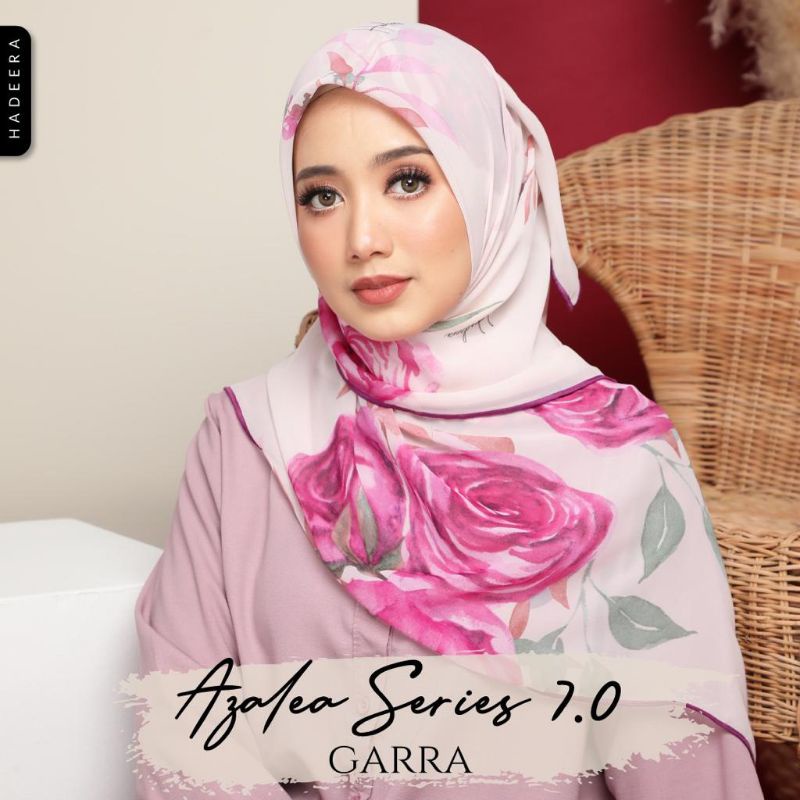 [AZALEA 7.0] Code Garra | Tudung Bawal Corak White Pink Bawal Printed ...