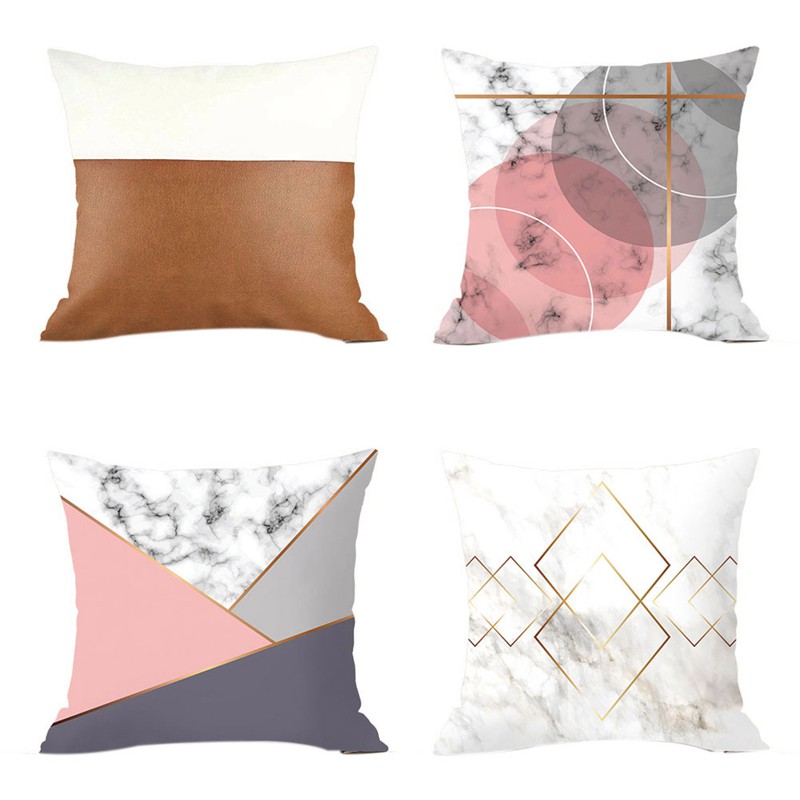 Cozy Throw Pillow Covers Cases For Couch Sofa Bed Solid Faux