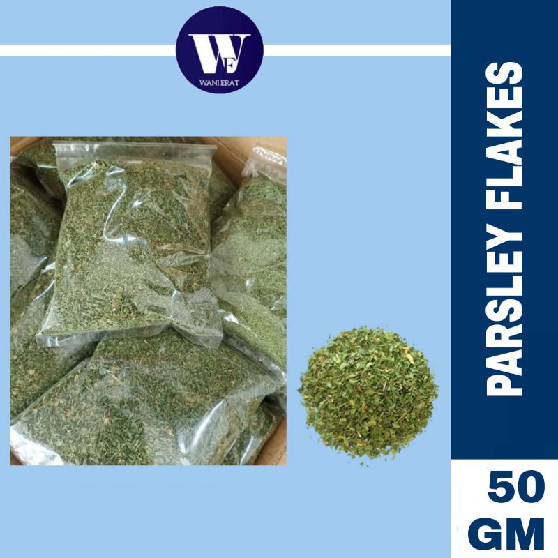 PARSLEY FLAKES / DRIED PARSLEY / DAUN PARSLEY KERING [50GRAM] Shopee